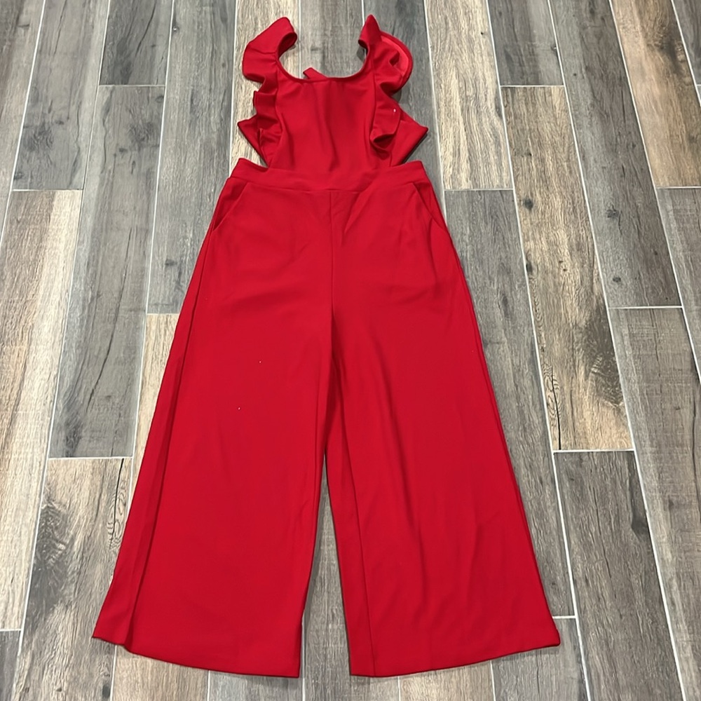 NEW Petal & Pup Mills Crop Jumpsuit Red Size Large - Picture 5 of 9